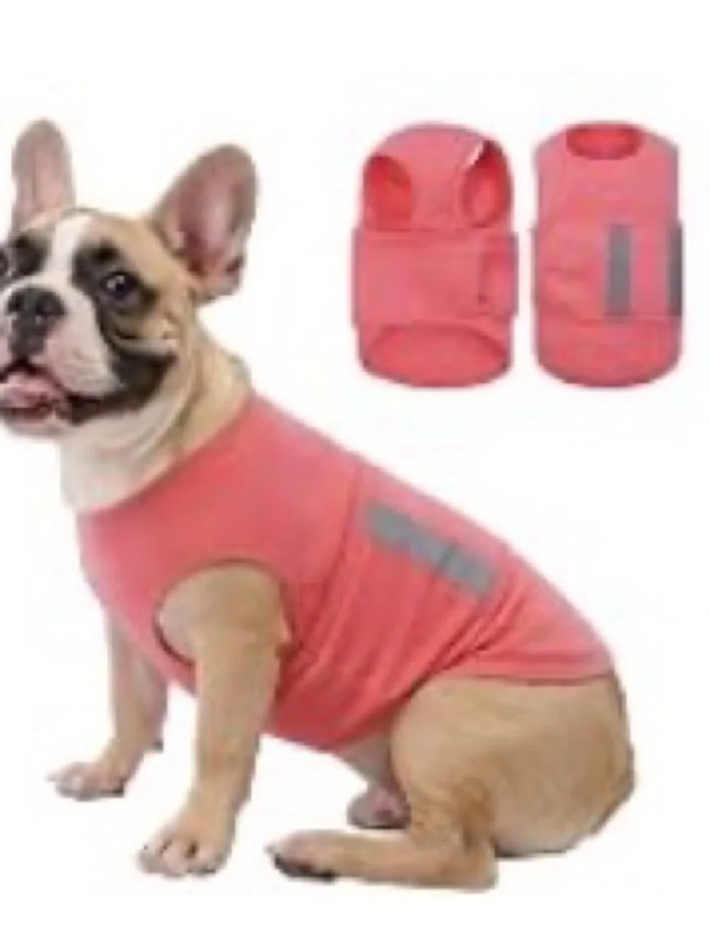 Coral Pink Reflective Dog Vest - Stylish Comfort for Pets- Thunder Vest
